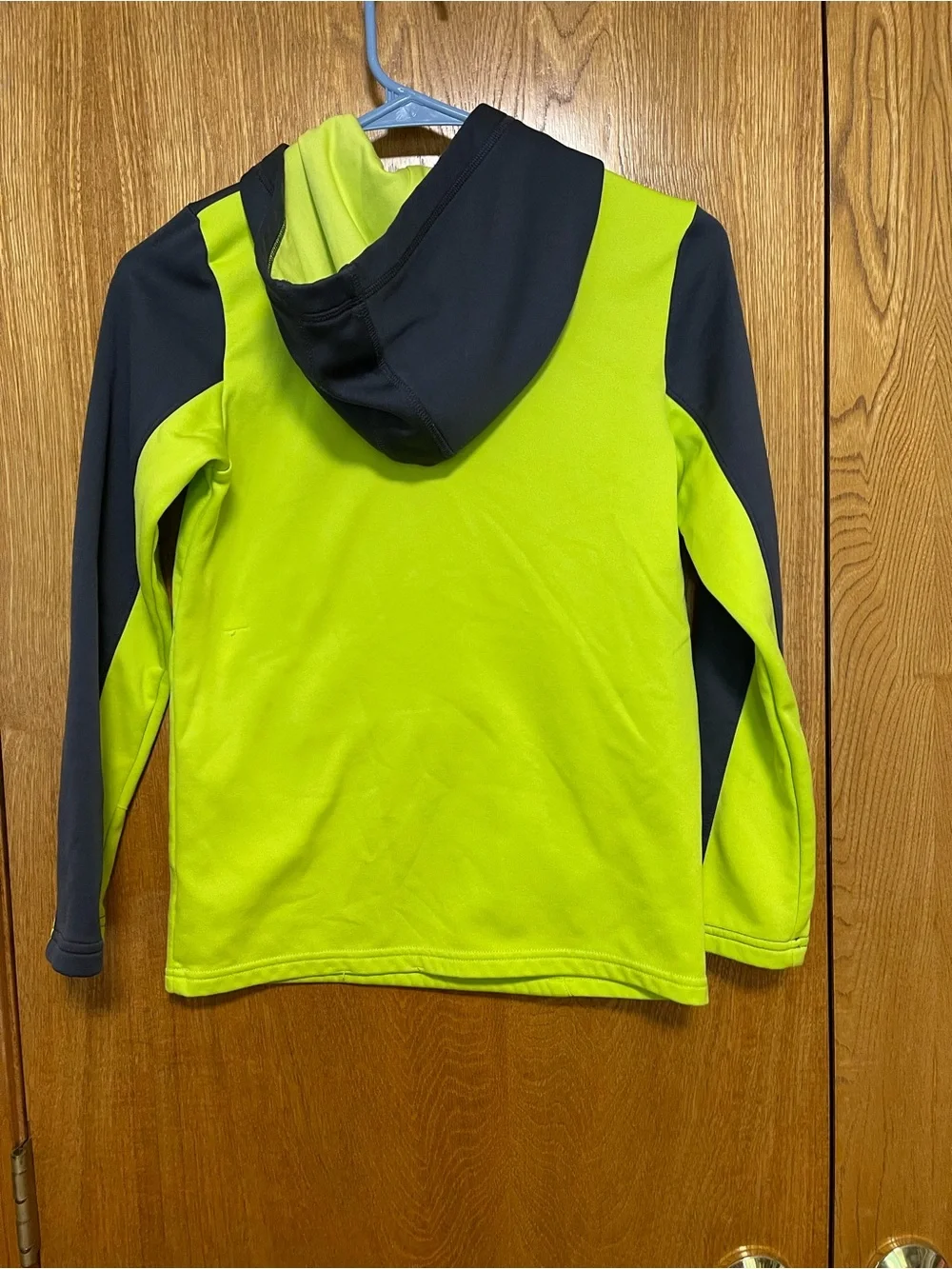 bcg Neon Yellow-Green and Black Kids Hooded Pullover